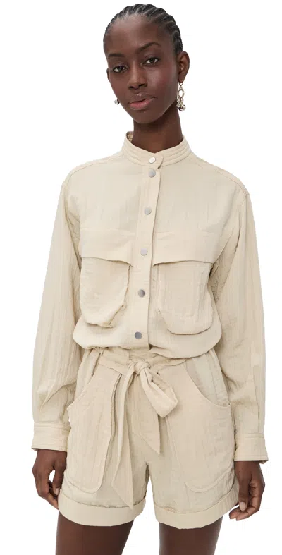 Isabel Marant Étoile Betyna Romper Ecru In White