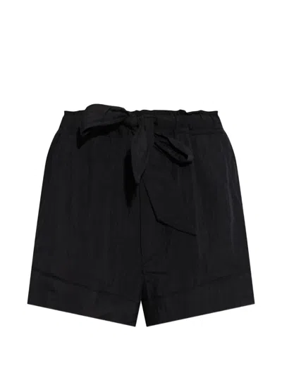Isabel Marant Étoile Birva Lace Shorts Side And Back Pockets In Black