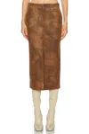 Isabel Marant Étoile Bisane Skirt In Brown
