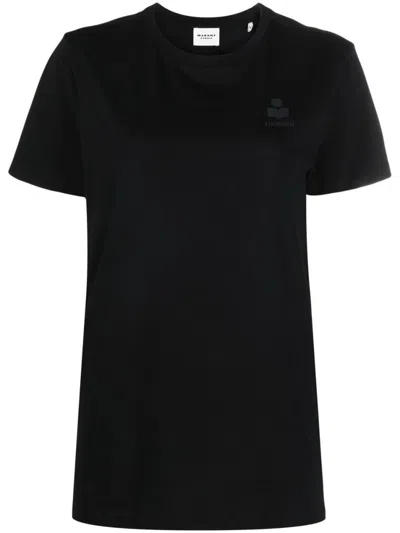 ISABEL MARANT ÉTOILE BLACK ABY COTTON T-SHIRT