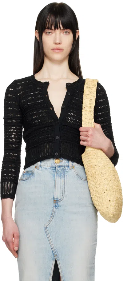 ISABEL MARANT ÉTOILE BLACK AJALINE CARDIGAN