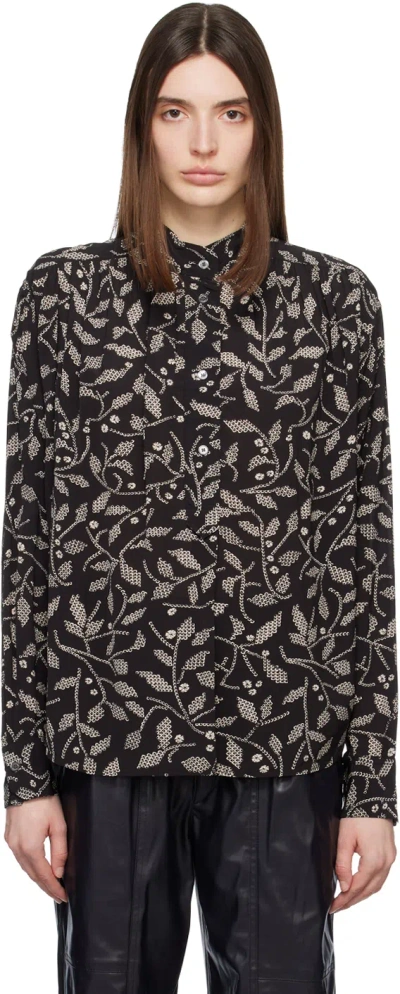 Isabel Marant Étoile Black Berangere Shirt In 01bk Black