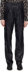 Isabel Marant Étoile Brina Straight-leg Faux Leather Pants In Black
