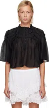 Isabel Marant Étoile Black Carmen Blouse In Black