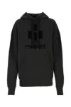 Isabel Marant Étoile Black Hoodie With Tonal Logo Print