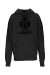Isabel Marant Étoile Black Hoodie With Tonal Logo Print