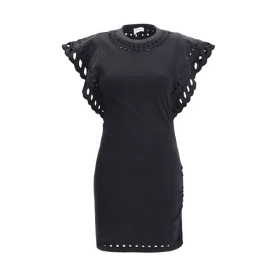 Isabel Marant Étoile Erisa Ruffled Floral-print Organic Cotton Cami In Black