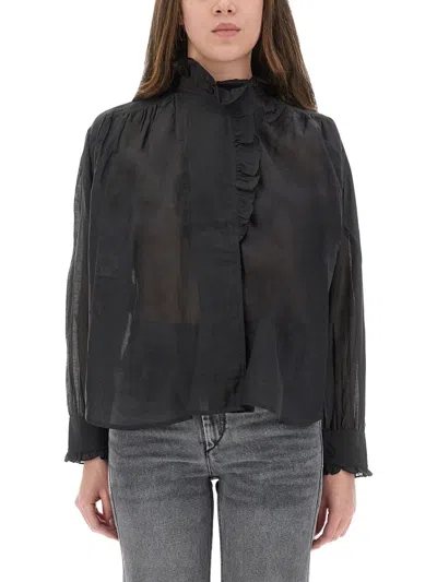 Isabel Marant Étoile Isabel Marant Etoile Black Cotton Viscose Shirts