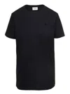 Isabel Marant Étoile Black Crewneck T-shirt With Logo Embroidery In Cotton Woman  In Black