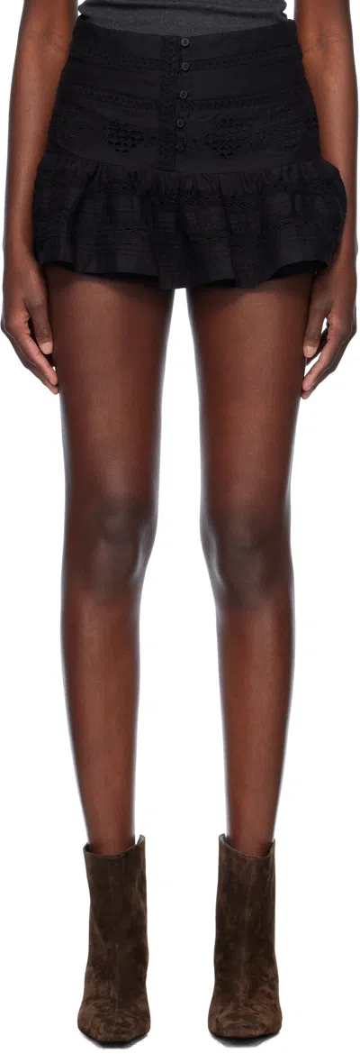 ISABEL MARANT ÉTOILE BLACK DARINE MINISKIRT