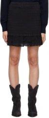 Isabel Marant Étoile Black Dorela Miniskirt In 01bk Black