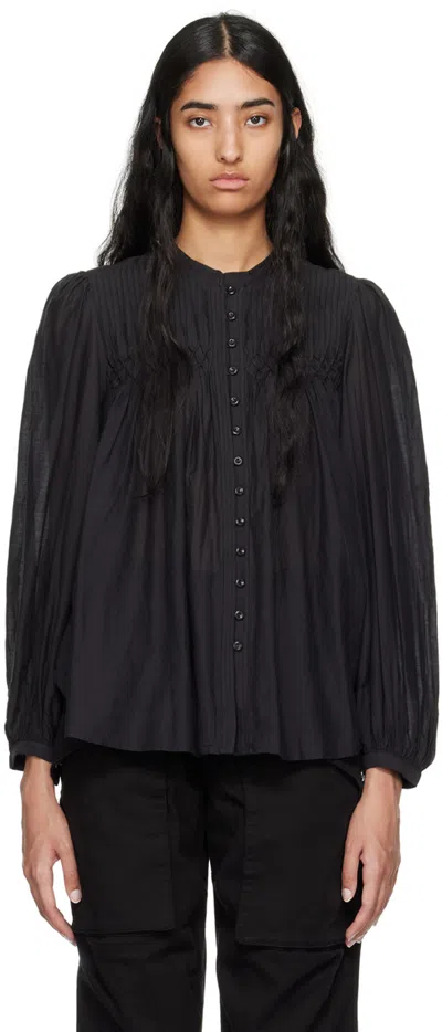 Isabel Marant Étoile Black Dorothe Blouse In 01bk Black