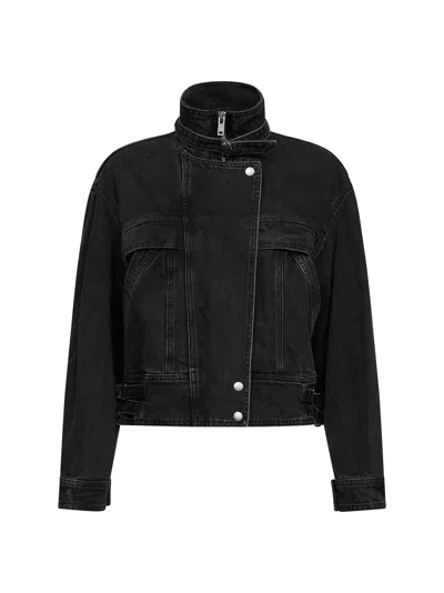 Isabel Marant Étoile Black Faded Denim Joseline Jacket