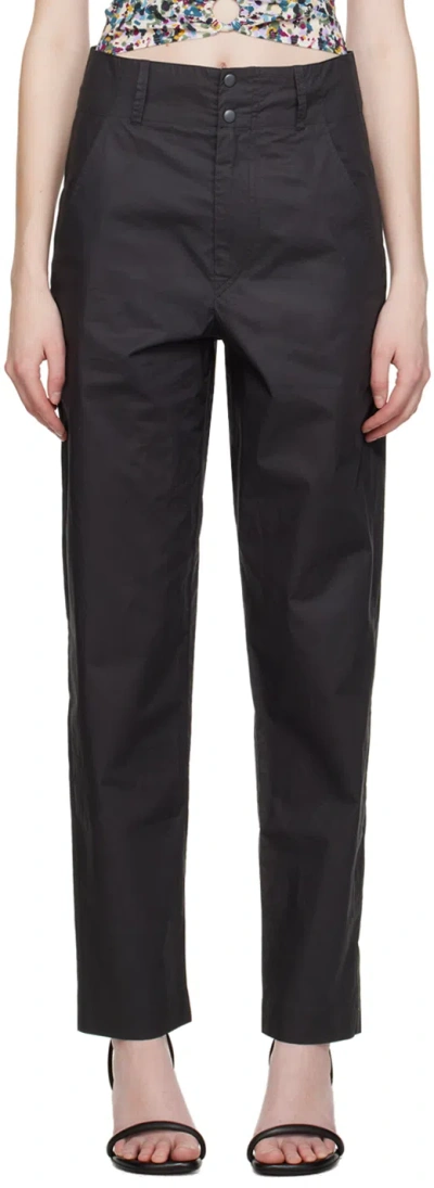 Isabel Marant Étoile Black Faliana Trousers In 01bk Black