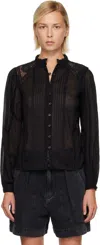 Isabel Marant Étoile Black Grecie Blouse In Black
