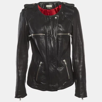 Pre-owned Isabel Marant Étoile Black Leather Biker Jacket M