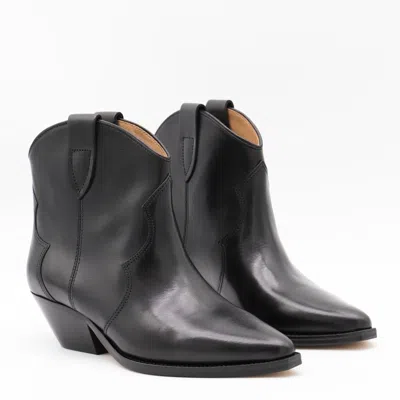 Isabel Marant Étoile Black Leather Duerto Boots
