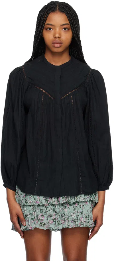 Isabel Marant Étoile Black Leonard Blouse