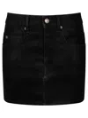 Isabel Marant Étoile Isabel Marant Etoile Black Synthetic Leather Kimmy Mini Skirt In Black