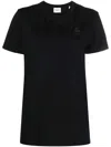 Isabel Marant Étoile Isabel Marant Etoile Aby Cotton T-shirt With Embroidered Logo In Black