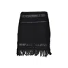 Isabel Marant Étoile Ardena Fringed Macrame Mini Skirt