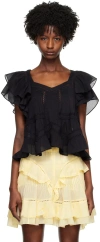 Isabel Marant Étoile Madrana Top In 01bk Black