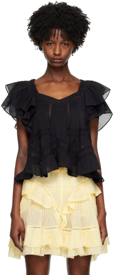 Isabel Marant Étoile Madrana Top In Nero