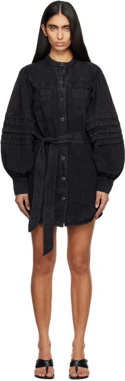 Isabel Marant Étoile Moe Ruffle-details Mini Dress In Black