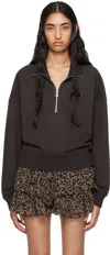 Isabel Marant Étoile Black Ross Sweatshirt In 02fk Faded Black
