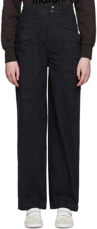 Isabel Marant Étoile Black Ruby Trousers In 02fk Faded Black