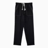 ISABEL MARANT ÉTOILE ISABEL MARANT ÉTOILE BLACK SILK TROUSERS WITH DRAWSTRING