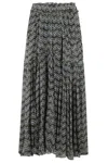 Isabel Marant Étoile Black Skirt With Unique Blue