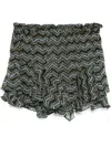 Isabel Marant Étoile Sornel Black Shorts With Print In Black