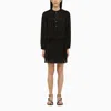 Isabel Marant Étoile Black Striped Cotton Chemisier Dress In Black