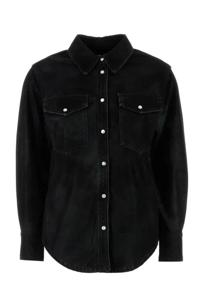 Isabel Marant Étoile Isabel Marant Etoile Black Synthetic Leather Karima Shirt