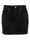 Isabel Marant Étoile Isabel Marant Etoile Black Synthetic Leather Kimmy Mini Skirt In Black