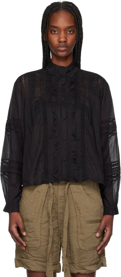 Isabel Marant Étoile Black Valda Blouse