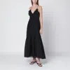 Isabel Marant Étoile Vasma Black Cotton Blend Dress In Black