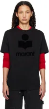 Isabel Marant Étoile Isabel Marant Etoile Black Linen Zewel T-shirt In Black