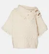 Isabel Marant Étoile Blanche Cable-knit Cotton-blend Sweater In White