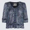 Isabel Marant Étoile Roxini Abstract-print Blouse In Navy