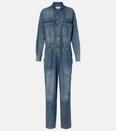 Isabel Marant Étoile Nadia Denim Jumpsuit In Blue