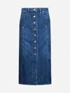 Isabel Marant Étoile Marant Etoile Vandy Denim Cotton Skirt