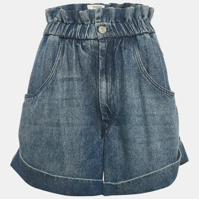 Pre-owned Isabel Marant Étoile Blue Denim Elasticated Waist Shorts S