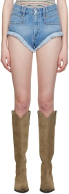 Isabel Marant Étoile Blue Eneidao Denim Shorts In 30lu Light Blue