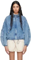 Isabel Marant Étoile Blue Plume Bomber Jacket In 30bu Blue