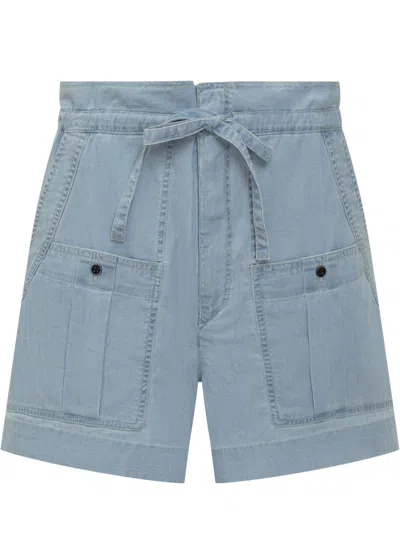 ISABEL MARANT ÉTOILE BLUE SOLID SHORTS