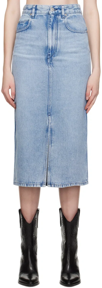 Isabel Marant Étoile Blue Tilauria Midi Skirt In 30lu Light Blue