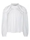 Isabel Marant Étoile Ruffled High-neck Blouse With Elegant Layered Details