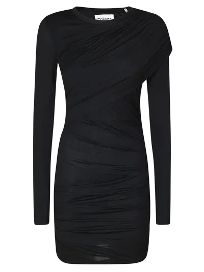 ISABEL MARANT ÉTOILE BODYCON MIDI DRESS WITH SMOOTH TEXTURE
